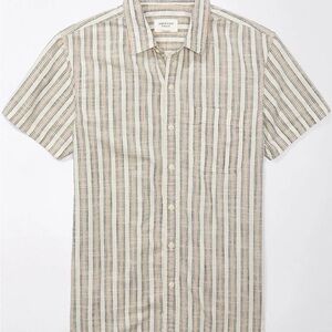 American Eagle Outfitters Men's Button up striped shirt